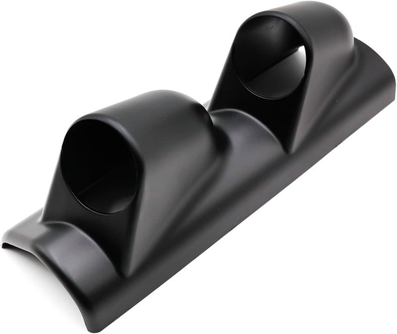YOMIRACING Universal Black ABS Plastic Double Gauge Pod Holder – Fits Most Car or Truck – 2" 52mm Gauge Cluster - Image 1